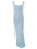 Lace Up Slim Dress