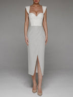 Elegant Backless Hip Dress Dress
