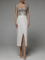 Elegant Backless Hip Dress Dress