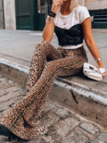 High Waist Leopard Horn Pants