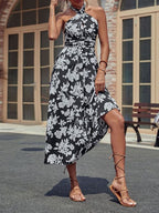 Halter Print Dress