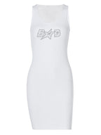 Letter Hot Drill Strap Dress
