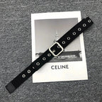 Synonyms: Gothic - medieval, Leather - hide, Pin - peg, Buckle - clasp

PU medieval hide peg clasp Belt