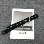 Synonyms: Gothic - medieval, Leather - hide, Pin - peg, Buckle - clasp

PU medieval hide peg clasp Belt