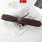Synonyms: Gothic - medieval, Leather - hide, Pin - peg, Buckle - clasp

PU medieval hide peg clasp Belt