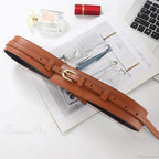 Synonyms: Gothic - medieval, Leather - hide, Pin - peg, Buckle - clasp

PU medieval hide peg clasp Belt
