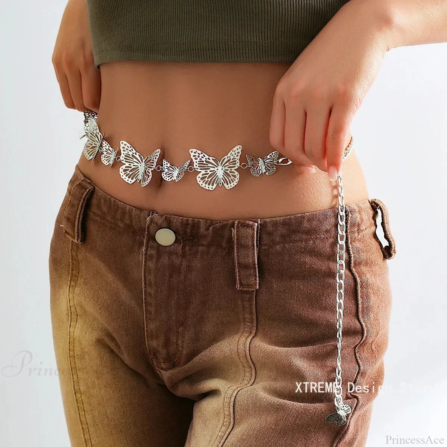 Synonyms Leather Butterfly Belt