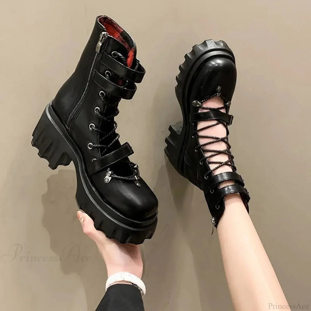 Synthetic Leather Gothic Stud Sandal