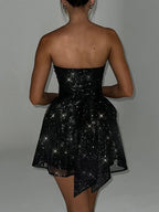 Tahlia Off Shoulder Sequins Mini Dress