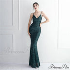Taisia Formal Stylish Sequin Scroll Dress