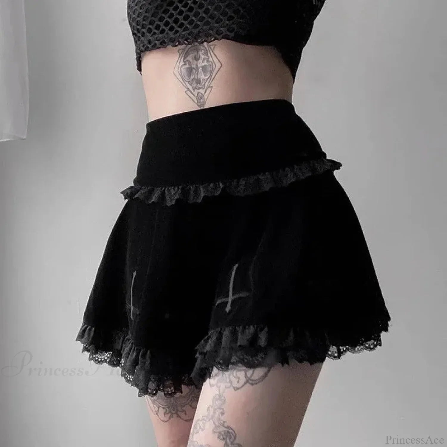 Tall Cut Jagged A-line Skirt