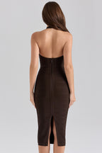 Halter Midi Bandage Dress