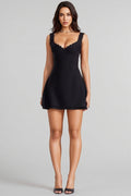 Sia Black Lace Slim Cami Mini Dress
