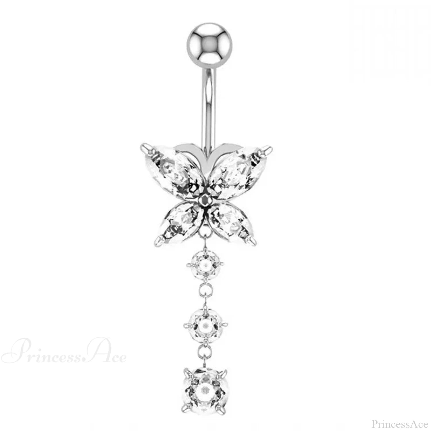 Traditional Zircon Drip Medieval Stomach Ring