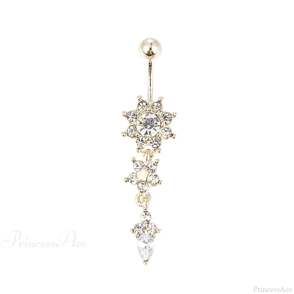 Traditional Zircon Drip Medieval Stomach Ring