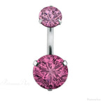 Traditional Zircon Drip Medieval Stomach Ring
