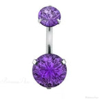 Traditional Zircon Drip Medieval Stomach Ring