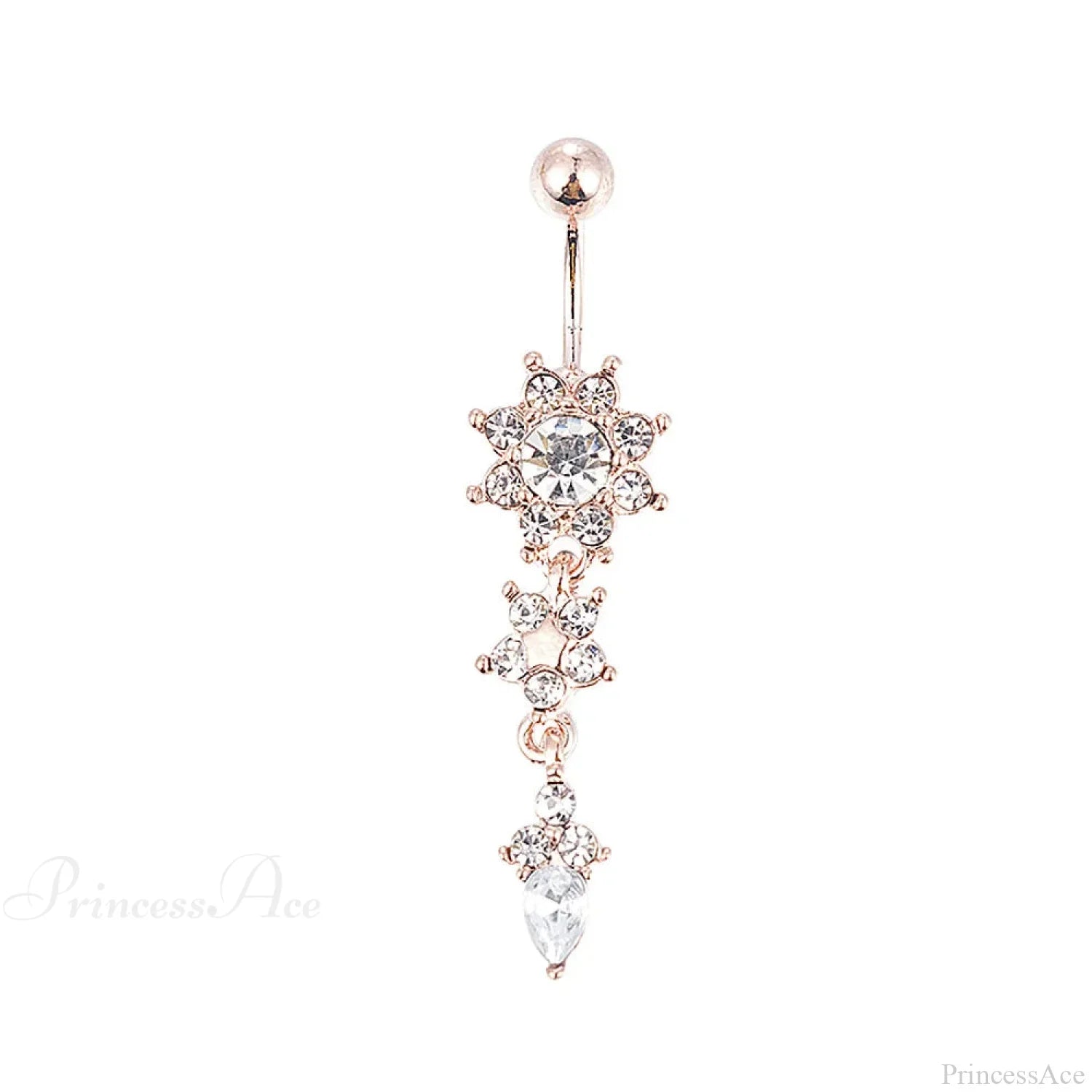 Traditional Zircon Drip Medieval Stomach Ring