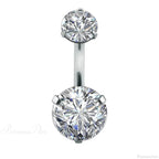Traditional Zircon Drip Medieval Stomach Ring