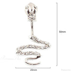 Traditional Zircon Drip Medieval Stomach Ring
