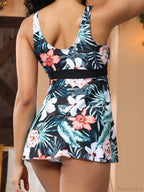 Triangle Knot Print Bikini Two Piece Set