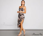 Tropical Dream Stylish Asymmetrical Maxi Dress