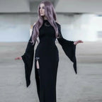 Trumpet Sleeve Lunar Maxi Dress