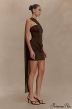 Tulle Sash Strapless Bodycon Party Dress