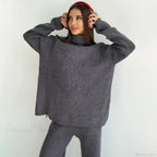 Turtle Collar Zip Sweater