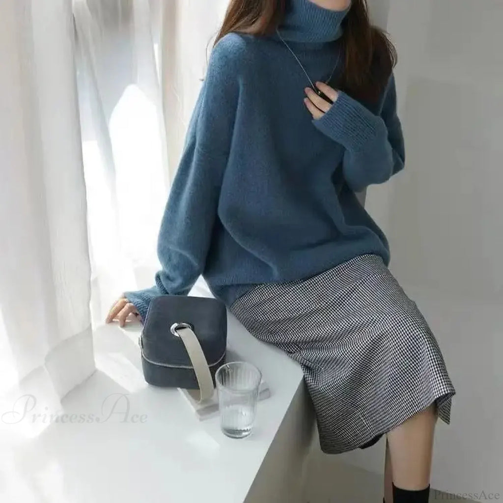 Turtleneck Cashmere Thickened Sweater