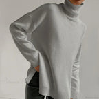 Turtleneck Casual Long-Sleeved Knitted Sweater