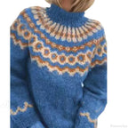Turtleneck Crochet Streetwear Sweater