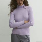 Turtleneck Slim Pullover Long Sleeve Sweater