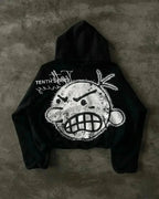 Two-Face Graphic Oversized Hoodie