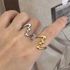 Unpredictable Copper Undulation Medieval Ring