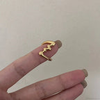 Unpredictable Copper Undulation Medieval Ring