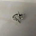 Unpredictable Cross Star Gothic Ring