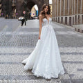 V-Neck Mermaid Sheer Tulle Wedding Dress