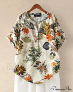 V-neck Patterned T-shirt
