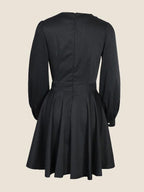 V neck Solid Elegant Dress