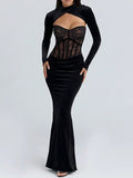 Valentina Lace Corset Maxi Dress