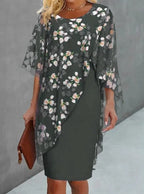 Maisie Minimalist Floral Dress Chic Silhouette Collection