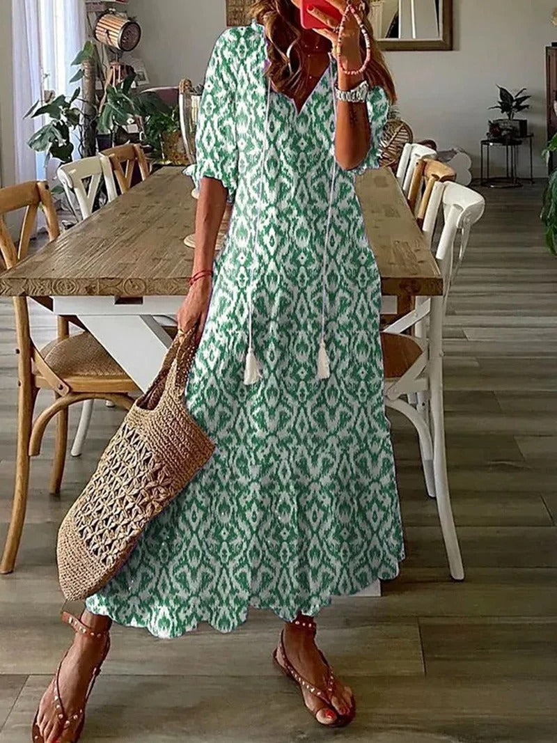 Fedora Long Bohemian Dress for Women Modern Chic Style
