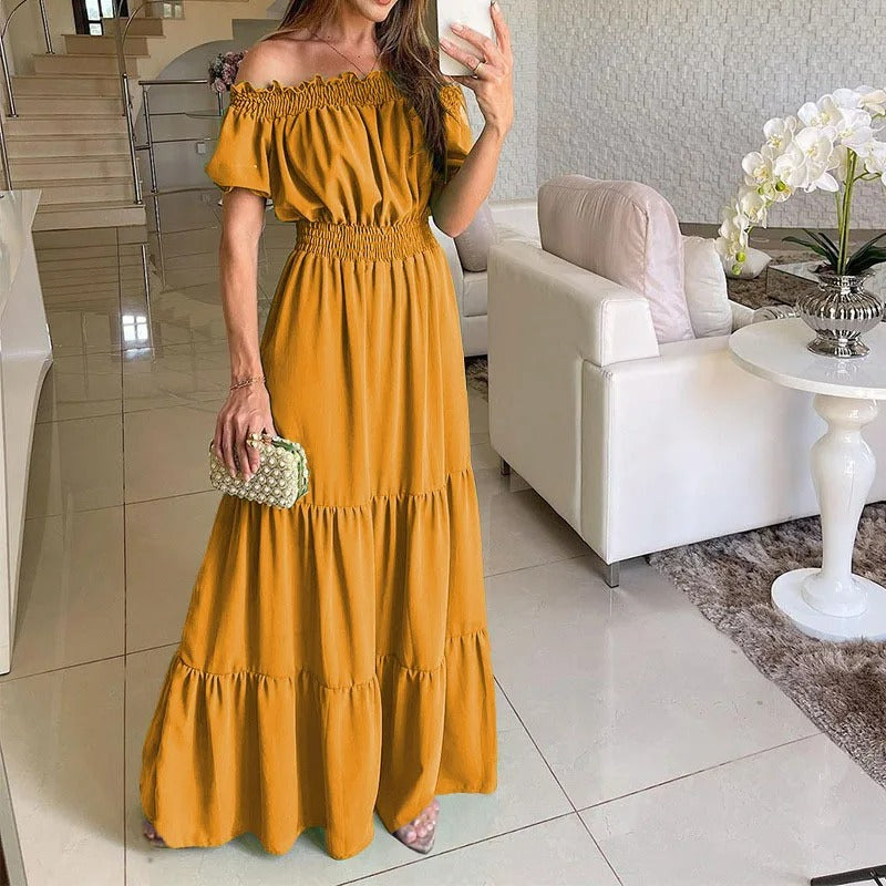 Martha Premium Off the Shoulder Dress Chic Silhouette Collection