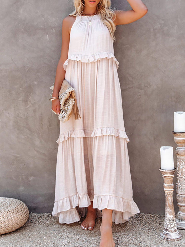 Himeria Sleeveless Dress for Women Vacation Beach Look