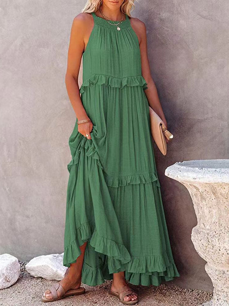 Himeria Sleeveless Dress for Women Vacation Beach Look