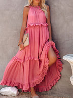 Himeria Sleeveless Dress for Women Vacation Beach Look