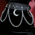Vegan Dark Leather Declaration Belt