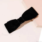 Velvet Black Head Bow Headdress - Hair Accessory