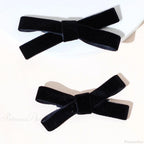 Velvet Black Head Bow Headdress - Hair Accessory